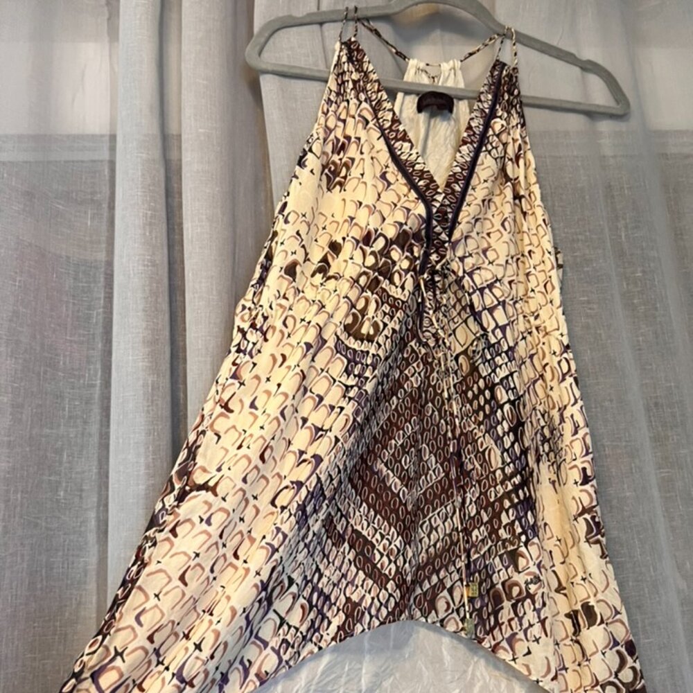 Hale Bob 100% Silk Snakeskin Tank Top Size Small